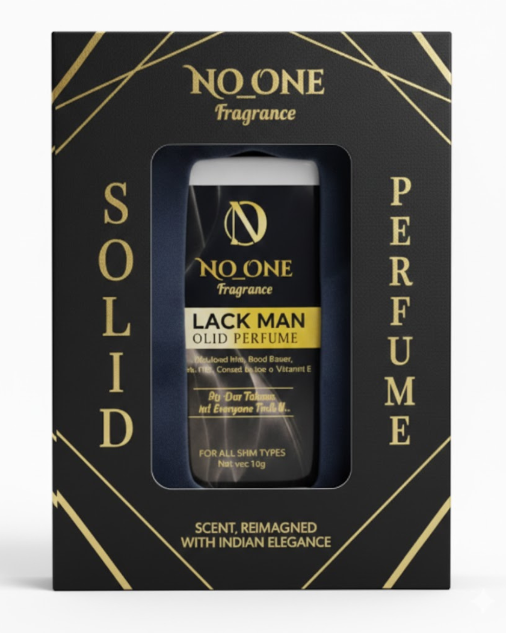 NO_ONE Fragrance – BLACK MAN Unisex Solid Perfume